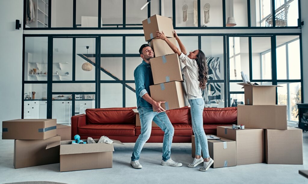 Moving a young couple